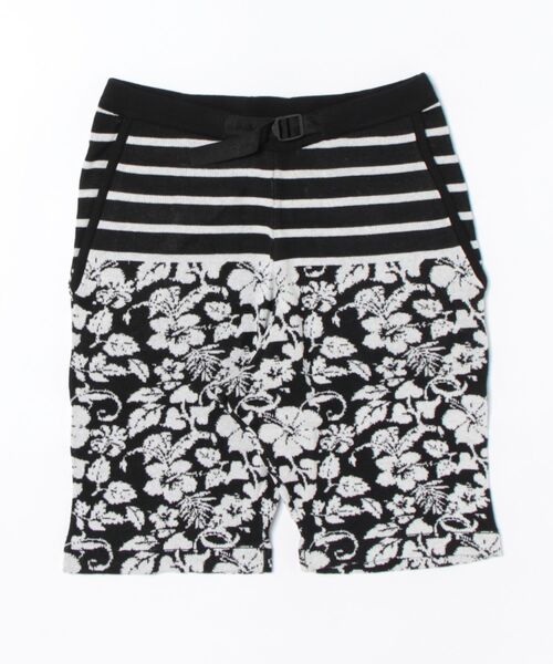 in the attic(インジアティック)の「/in the attic/ボタニカル x ボーダー/カットショーツ(その他パンツ・メンズ・ブラック/ネイビー/ホワイト・LARGE/MEDIUM)」の2枚目の写真