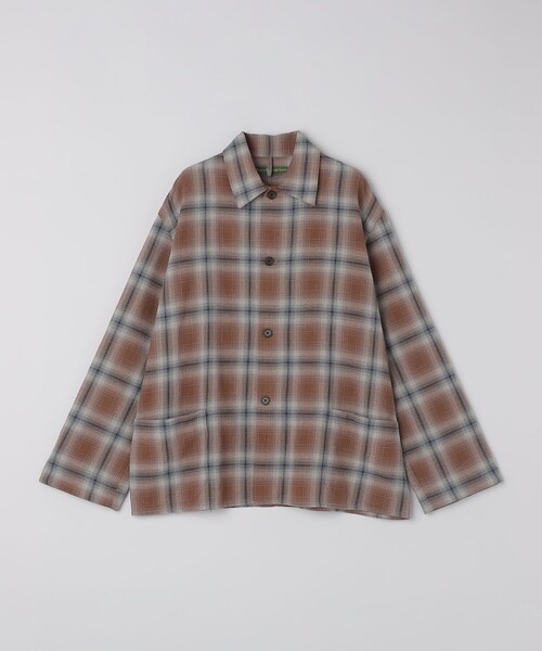 SHIPS（シップス）の「BENCH MARKING SHIRT: オンブレ チェック シャツ（シャツ/ブラウス・メンズ・ブラック/カーキ・SMALL/MEDIUM/LARGE）」の2枚目の写真