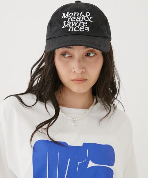 MIRROR STOKE(ミラーストーク)の「【ZOZO限定/追加】LOGO CAP/ロゴキャップ(キャップ・レディース・ブラック/ブラウン/アイボリー/ブルー・MEDIUM)」の1枚目の写真