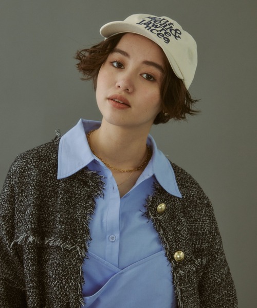 MIRROR STOKE(ミラーストーク)の「【ZOZO限定/追加】LOGO CAP/ロゴキャップ(キャップ・レディース・ブラック/ブラウン/アイボリー/ブルー・MEDIUM)」の12枚目の写真