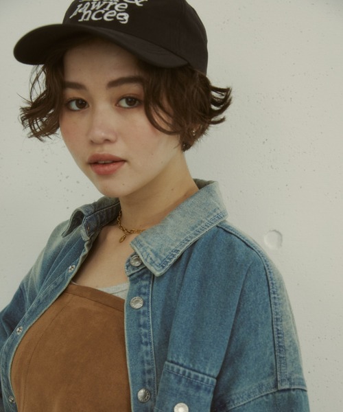 MIRROR STOKE(ミラーストーク)の「【ZOZO限定/追加】LOGO CAP/ロゴキャップ(キャップ・レディース・ブラック/ブラウン/アイボリー/ブルー・MEDIUM)」の6枚目の写真