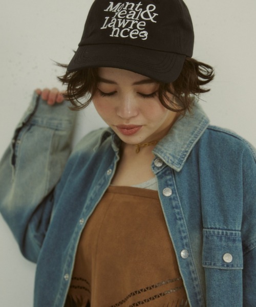 MIRROR STOKE(ミラーストーク)の「【ZOZO限定/追加】LOGO CAP/ロゴキャップ(キャップ・レディース・ブラック/ブラウン/アイボリー/ブルー・MEDIUM)」の7枚目の写真