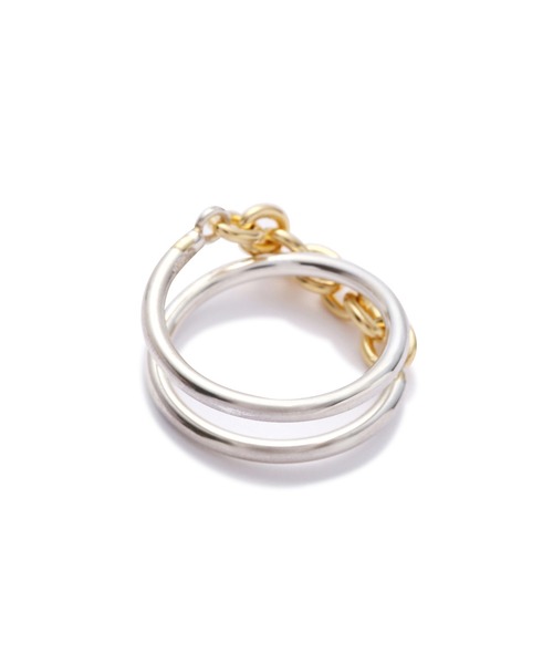 ROSE BUD（ローズバッド）の「(Az)チェーン付きリング（リング・レディース・シルバー・7）」の2枚目の写真