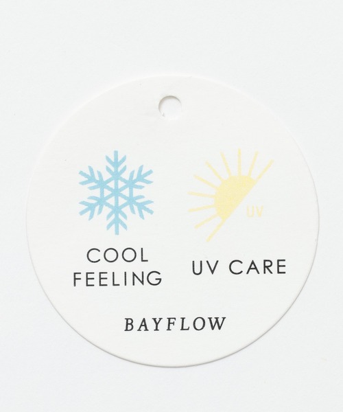 BAYFLOW(ベイフロー)の「アソートロゴショートスリーブT(Tシャツ/カットソー・レディース・オフホワイト/グリーン/グレイッシュベージュ/ブラック/ホワイト系2/ベージュ系2/ボルドー/パープル・MEDIUM/SMALL)」の11枚目の写真