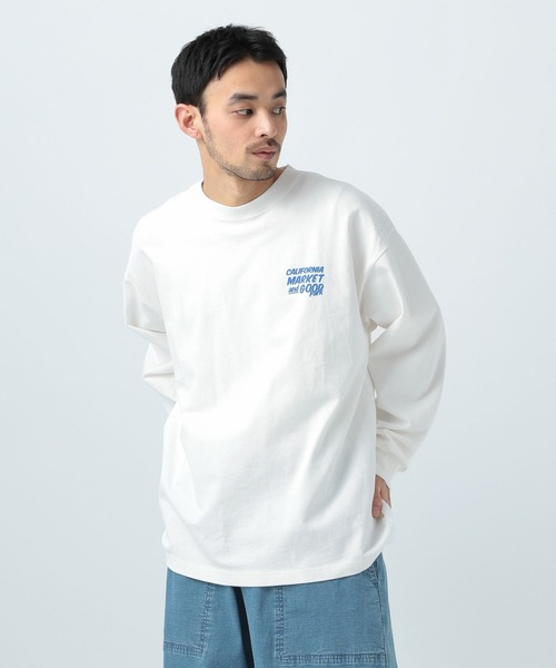 BAYFLOW（ベイフロー）の「SNOWバックプリント長袖Ｔシャツ25SS（Tシャツ/カットソー・メンズ・チャコールグレー/ブルー/オレンジ/ホワイト・MEDIUM/LARGE）」の8枚目の写真