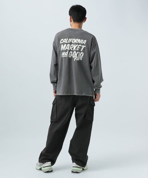 BAYFLOW（ベイフロー）の「SNOWバックプリント長袖Ｔシャツ25SS（Tシャツ/カットソー・メンズ・チャコールグレー/ブルー/オレンジ/ホワイト・MEDIUM/LARGE）」の12枚目の写真