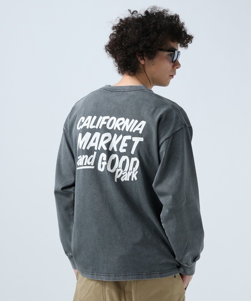 BAYFLOW（ベイフロー）の「SNOWバックプリント長袖Ｔシャツ25SS（Tシャツ/カットソー・メンズ・チャコールグレー/ブルー/オレンジ/ホワイト・MEDIUM/LARGE）」の13枚目の写真