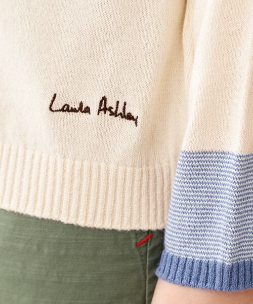 LAURA ASHLEY（ローラアシュレイ）の「【カラー追加！日本製/ワンマイルウエア】コットン コンパクトヤーン カーディガン（カーディガン/ボレロ・レディース・ホワイト系その他/ベージュ系/グリーン系その他2/ワイン系4/グレー系2/アイボリー系2・38）」の10枚目の写真