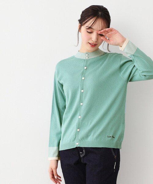 LAURA ASHLEY（ローラアシュレイ）の「【カラー追加！日本製/ワンマイルウエア】コットン コンパクトヤーン カーディガン（カーディガン/ボレロ・レディース・ホワイト系その他/ベージュ系/グリーン系その他2/ワイン系4/グレー系2/アイボリー系2・38）」の11枚目の写真