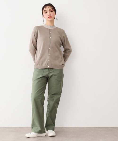 LAURA ASHLEY（ローラアシュレイ）の「【カラー追加！日本製/ワンマイルウエア】コットン コンパクトヤーン カーディガン（カーディガン/ボレロ・レディース・ホワイト系その他/ベージュ系/グリーン系その他2/ワイン系4/グレー系2/アイボリー系2・38）」の16枚目の写真