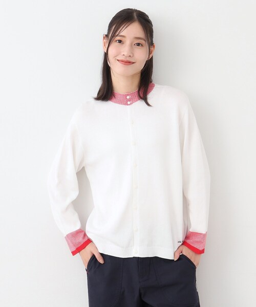 LAURA ASHLEY（ローラアシュレイ）の「【カラー追加！日本製/ワンマイルウエア】コットン コンパクトヤーン カーディガン（カーディガン/ボレロ・レディース・ホワイト系その他/ベージュ系/グリーン系その他2/ワイン系4/グレー系2/アイボリー系2・38）」の19枚目の写真