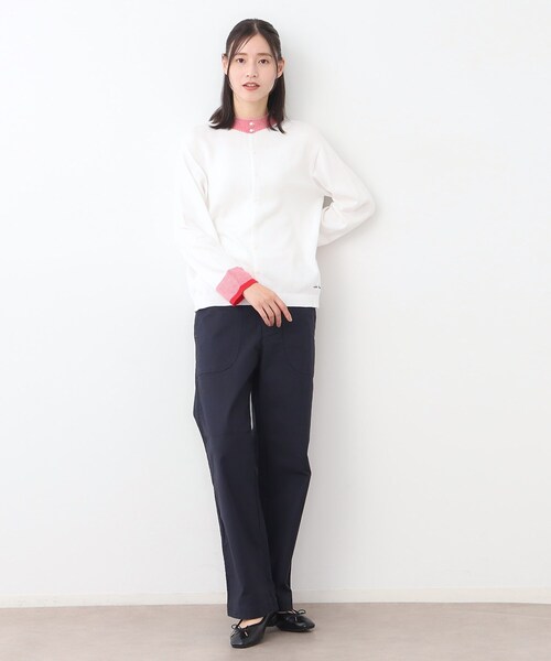 LAURA ASHLEY（ローラアシュレイ）の「【カラー追加！日本製/ワンマイルウエア】コットン コンパクトヤーン カーディガン（カーディガン/ボレロ・レディース・ホワイト系その他/ベージュ系/グリーン系その他2/ワイン系4/グレー系2/アイボリー系2・38）」の20枚目の写真