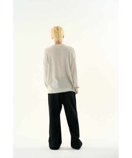 DISCOVERED（ディスカバード）の「BASIC OUTSEEM RAME CREW KNIT（ニット/セーター・メンズ・ホワイト/パープル/ブラック・SMALL/LARGE）」の17枚目の写真