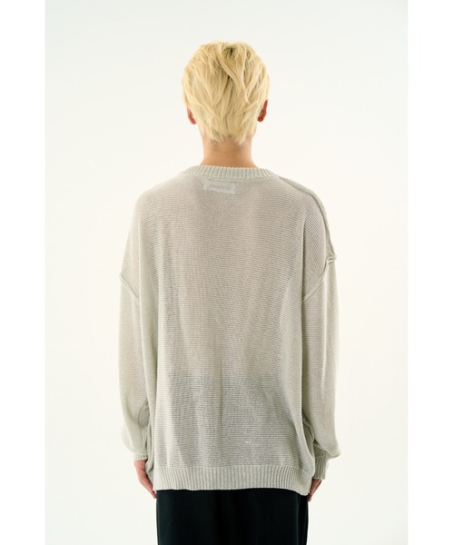 DISCOVERED（ディスカバード）の「BASIC OUTSEEM RAME CREW KNIT（ニット/セーター・メンズ・ホワイト/パープル/ブラック・SMALL/LARGE）」の9枚目の写真