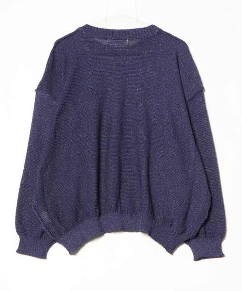 DISCOVERED（ディスカバード）の「BASIC OUTSEEM RAME CREW KNIT（ニット/セーター・メンズ・ホワイト/パープル/ブラック・SMALL/LARGE）」の18枚目の写真