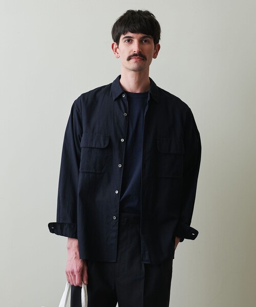steven alan ブラック ナイロンジャケット S セール】＜Steven Alan＞ C/L/Si パナマ 2ポケット シャツ LOOSE
