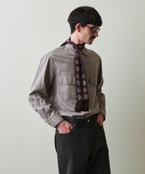 Steven Alan C/L/Si パナマ 2ポケットシャツLOOSE L Steven Alan（スティーブンアラン）の「＜Steven Alan＞ C/L/Si パナマ