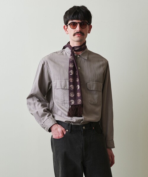 美品　steven alan 半袖　シャツ　ジャケット STEVEN ALAN シャツ 「Steven Alan」 スラブ レギュラーカラー