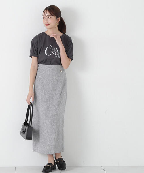 PROPORTION BODY DRESSING(プロポーションボディドレッシング)の「ロゴT / 1215160302(Tシャツ/カットソー・レディース・ダークグレー/ホワイト・FREE)」の17枚目の写真