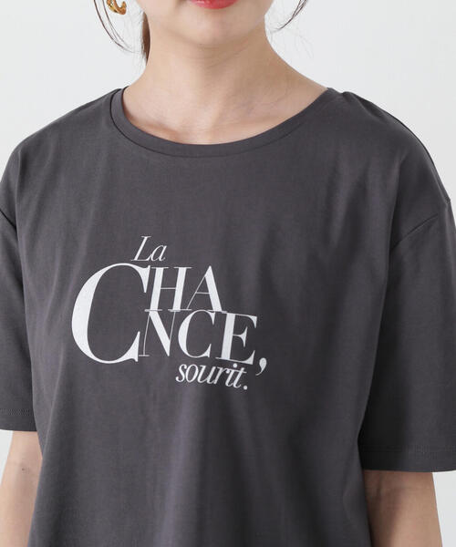 PROPORTION BODY DRESSING(プロポーションボディドレッシング)の「ロゴT / 1215160302(Tシャツ/カットソー・レディース・ダークグレー/ホワイト・FREE)」の3枚目の写真