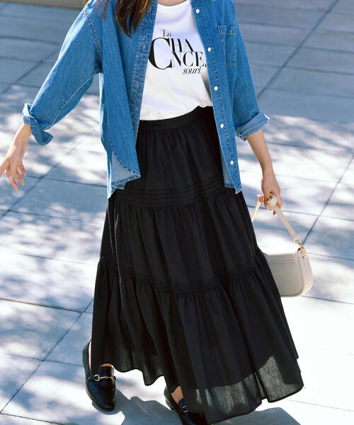 PROPORTION BODY DRESSING(プロポーションボディドレッシング)の「ロゴT / 1215160302(Tシャツ/カットソー・レディース・ダークグレー/ホワイト・FREE)」の6枚目の写真