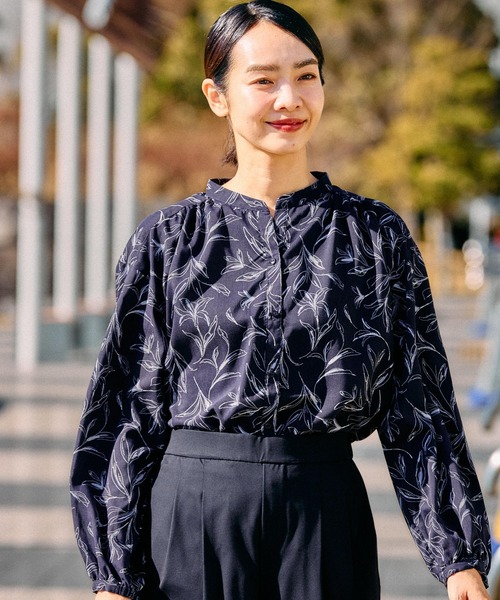 FOUND GOOD（ファウンドグッド）の「コタットスキッパーシャツLS（シャツ/ブラウス・レディース・ブルー系1/ブラウン系/パープル系/グレー系/グレー系1/ブルー系・M/S/L）」の6枚目の写真