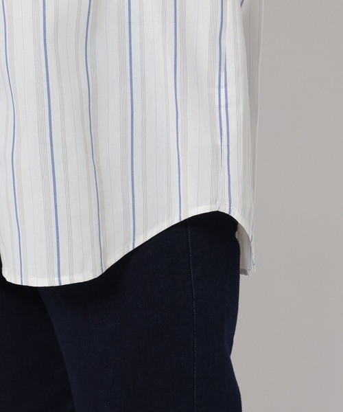 FOUND GOOD（ファウンドグッド）の「コタットスキッパーシャツLS（シャツ/ブラウス・レディース・ブルー系1/ブラウン系/パープル系/グレー系/グレー系1/ブルー系・M/S/L）」の15枚目の写真