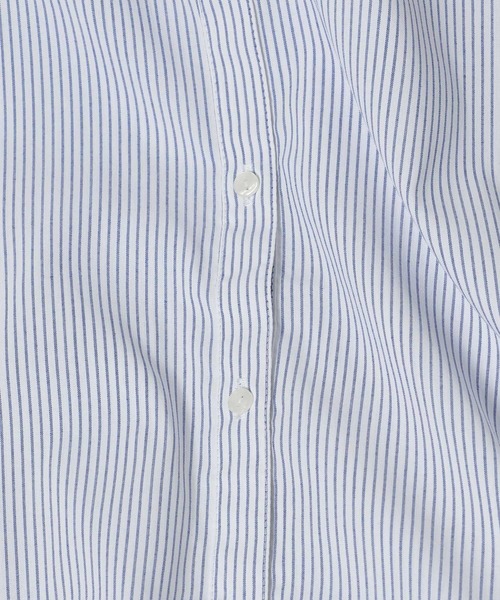 FOUND GOOD（ファウンドグッド）の「コタットスキッパーシャツLS（シャツ/ブラウス・レディース・ブルー系1/ブラウン系/パープル系/グレー系/グレー系1/ブルー系・M/S/L）」の17枚目の写真