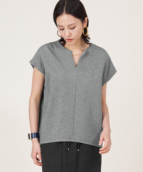 tシャツ 「marmors」keyneck pullover「セットアップ対応」 レディース MICA＆DEAL｜【marmors】keyneck pullover<セットアップ対応
