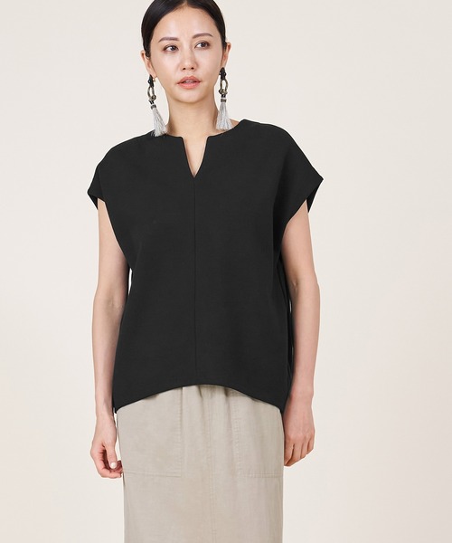 marmors（マルモア）の「【marmors】keyneck pullover〈セットアップ対応〉（Tシャツ/カットソー・レディース・カーキオリーブ/グレー/ブラック・36）」の15枚目の写真