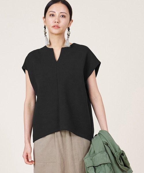 marmors（マルモア）の「【marmors】keyneck pullover〈セットアップ対応〉（Tシャツ/カットソー・レディース・カーキオリーブ/グレー/ブラック・36）」の17枚目の写真