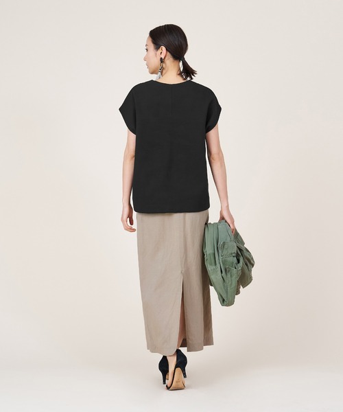 marmors（マルモア）の「【marmors】keyneck pullover〈セットアップ対応〉（Tシャツ/カットソー・レディース・カーキオリーブ/グレー/ブラック・36）」の19枚目の写真