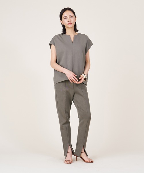 marmors（マルモア）の「【marmors】keyneck pullover〈セットアップ対応〉（Tシャツ/カットソー・レディース・カーキオリーブ/グレー/ブラック・36）」の13枚目の写真