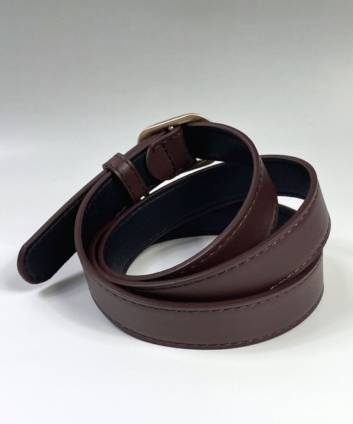 Candlestick（キャンドルスティック）の「超軽量 ノンホール PUレザーベルト メンズ レディース（ベルト・レディース・B/A・FREE）」の4枚目の写真