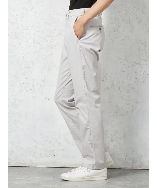 HARUYAMA(ハルヤマ)の「【EDWINジャージーズ パンツ】接触冷感 ストレッチ JERSEYS COOL CHINOS.TAPERD 無地 カジュアルパンツ 春夏(チノパンツ・メンズ・チャコールグレー/オフホワイト・M/LL/L)」の5枚目の写真