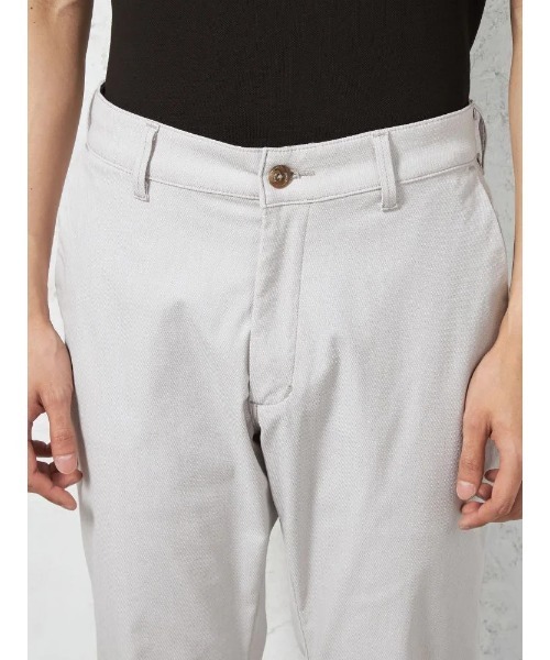HARUYAMA(ハルヤマ)の「【EDWINジャージーズ パンツ】接触冷感 ストレッチ JERSEYS COOL CHINOS.TAPERD 無地 カジュアルパンツ 春夏(チノパンツ・メンズ・チャコールグレー/オフホワイト・M/LL/L)」の6枚目の写真