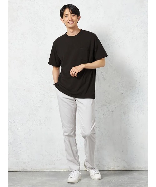 HARUYAMA(ハルヤマ)の「【EDWINジャージーズ パンツ】接触冷感 ストレッチ JERSEYS COOL CHINOS.TAPERD 無地 カジュアルパンツ 春夏(チノパンツ・メンズ・チャコールグレー/オフホワイト・M/LL/L)」の11枚目の写真