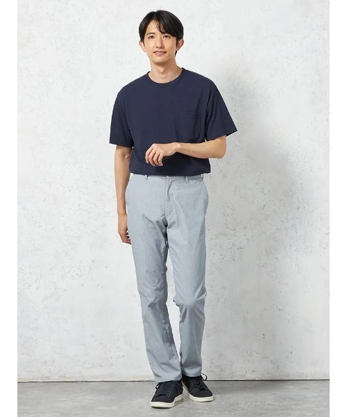 HARUYAMA(ハルヤマ)の「【EDWINジャージーズ パンツ】接触冷感 ストレッチ JERSEYS COOL CHINOS.TAPERD 無地 カジュアルパンツ 春夏(チノパンツ・メンズ・チャコールグレー/オフホワイト・M/LL/L)」の13枚目の写真