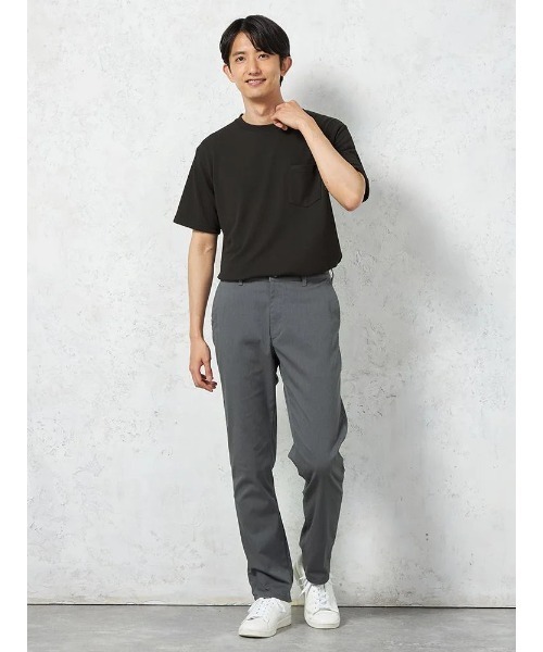 HARUYAMA(ハルヤマ)の「【EDWINジャージーズ パンツ】接触冷感 ストレッチ JERSEYS COOL CHINOS.TAPERD 無地 カジュアルパンツ 春夏(チノパンツ・メンズ・チャコールグレー/オフホワイト・M/LL/L)」の12枚目の写真