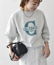 Collegiate Pacific | 【SHIPS any別注】Collegiate Pacific: ロゴ プリント＆刺繍 スウェット 25SS(スウェット)