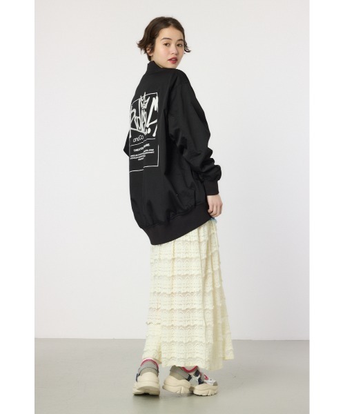 RODEO CROWNS WIDE BOWL（ロデオクラウンズワイドボウル）の「オーバーミリタリーブルゾン（ブルゾン・レディース・カーキ/ブラック/ライトグレー・FREE）」の8枚目の写真