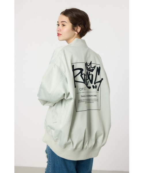 RODEO CROWNS WIDE BOWL（ロデオクラウンズワイドボウル）の「オーバーミリタリーブルゾン（ブルゾン・レディース・カーキ/ブラック/ライトグレー・FREE）」の22枚目の写真