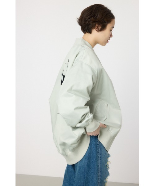 RODEO CROWNS WIDE BOWL（ロデオクラウンズワイドボウル）の「オーバーミリタリーブルゾン（ブルゾン・レディース・カーキ/ブラック/ライトグレー・FREE）」の21枚目の写真