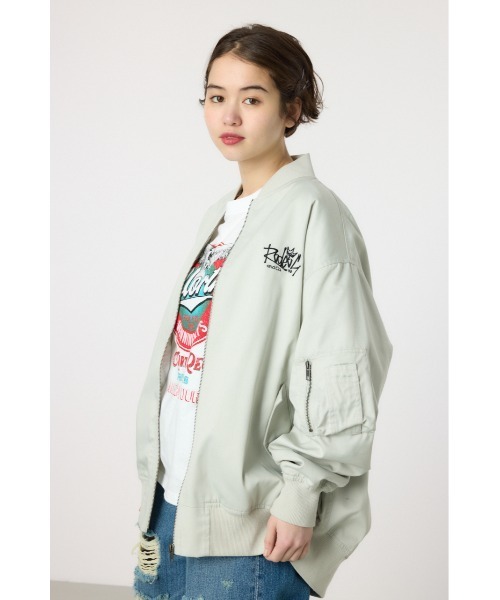 RODEO CROWNS WIDE BOWL（ロデオクラウンズワイドボウル）の「オーバーミリタリーブルゾン（ブルゾン・レディース・カーキ/ブラック/ライトグレー・FREE）」の20枚目の写真