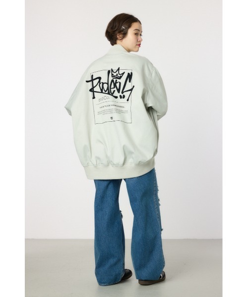 RODEO CROWNS WIDE BOWL（ロデオクラウンズワイドボウル）の「オーバーミリタリーブルゾン（ブルゾン・レディース・カーキ/ブラック/ライトグレー・FREE）」の16枚目の写真