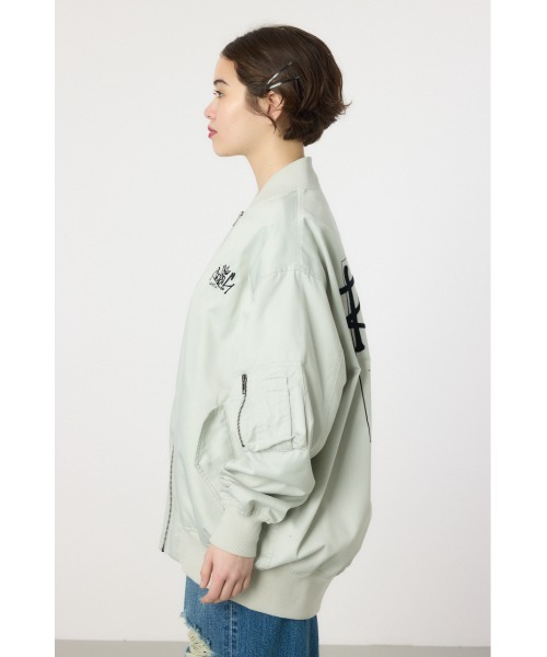 RODEO CROWNS WIDE BOWL（ロデオクラウンズワイドボウル）の「オーバーミリタリーブルゾン（ブルゾン・レディース・カーキ/ブラック/ライトグレー・FREE）」の14枚目の写真