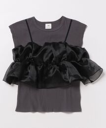 セール】【LA PEAU DE GEM】knit hoodie/ニットフーディ（パーカー