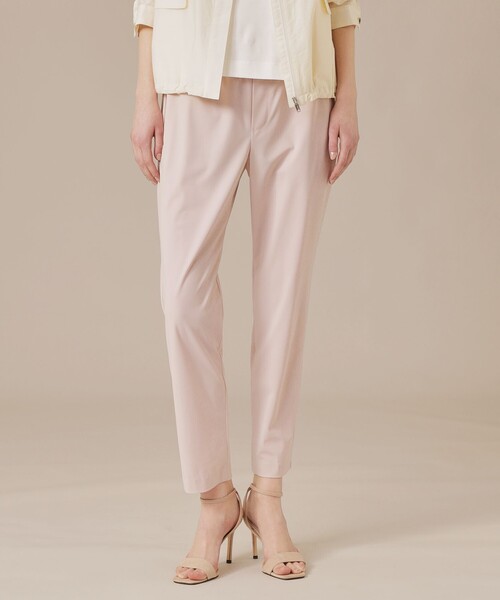 MACKINTOSH LONDON（マッキントッシュ ロンドン）の「【婦人画報掲載】【Lesbury Easy Pants/レスベリー イージーパンツ】トリコットストレッチクロップトパンツ（その他パンツ・レディース・ブラック/ライトブルー/ブラウン/ピンク系その他2/ダークブラウン/グリーン・36/38）」の6枚目の写真