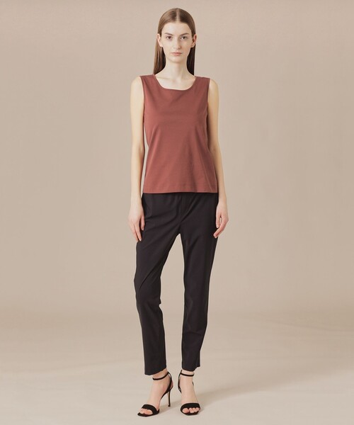 MACKINTOSH LONDON（マッキントッシュ ロンドン）の「【婦人画報掲載】【Lesbury Easy Pants/レスベリー イージーパンツ】トリコットストレッチクロップトパンツ（その他パンツ・レディース・ブラック/ライトブルー/ブラウン/ピンク系その他2/ダークブラウン/グリーン・36/38）」の19枚目の写真