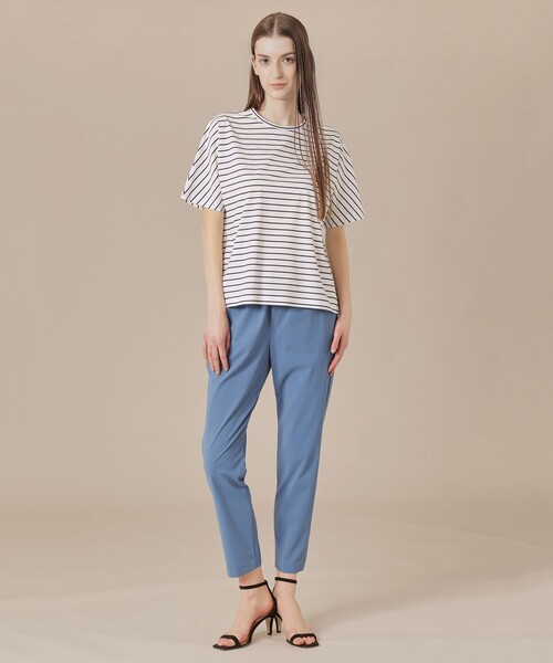 MACKINTOSH LONDON（マッキントッシュ ロンドン）の「【婦人画報掲載】【Lesbury Easy Pants/レスベリー イージーパンツ】トリコットストレッチクロップトパンツ（その他パンツ・レディース・ブラック/ライトブルー/ブラウン/ピンク系その他2/ダークブラウン/グリーン・36/38）」の21枚目の写真